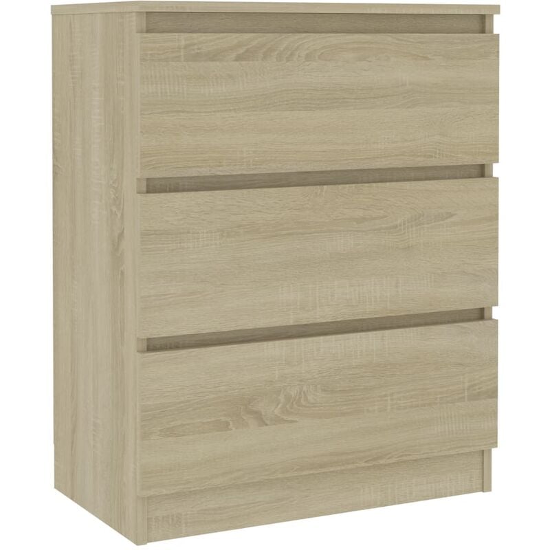 Sideboard Sonoma Oak 60x35x76 cm Engineered Wood Vidaxl