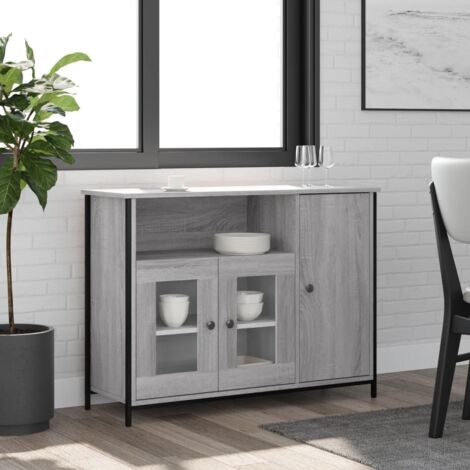 Sideboard Grey Sonoma 100x35x75 cm Engineered Wood vidaXL