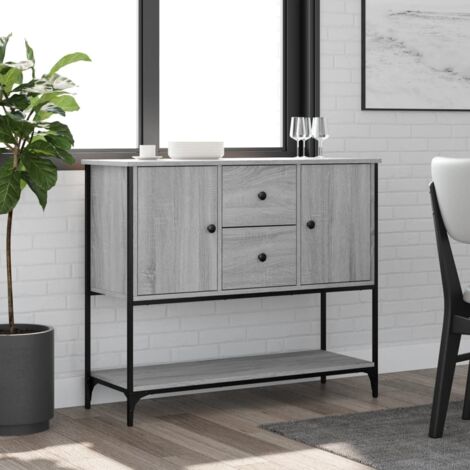 Sideboard Grey Sonoma 100x36x85 cm Engineered Wood vidaXL