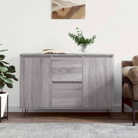 Sideboard Grey Sonoma 101.5x35x70 cm Engineered Wood vidaXL