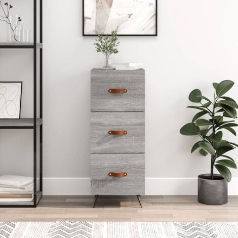Sideboard Grey Sonoma 34.5x34x90 cm Engineered Wood vidaXL