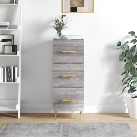 Sideboard Grey Sonoma 34.5x34x90 cm Engineered Wood vidaXL