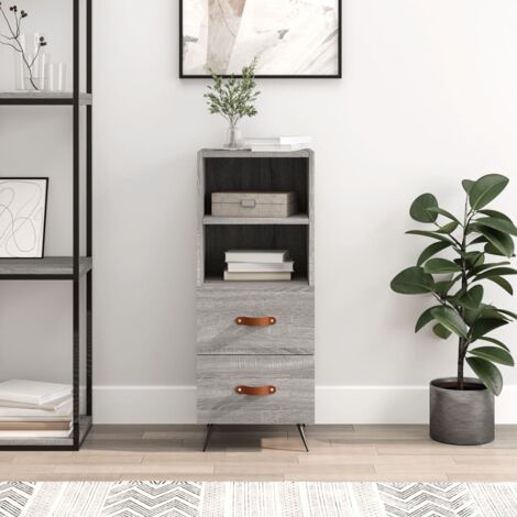 Sideboard Grey Sonoma 34.5x34x90 cm Engineered Wood vidaXL