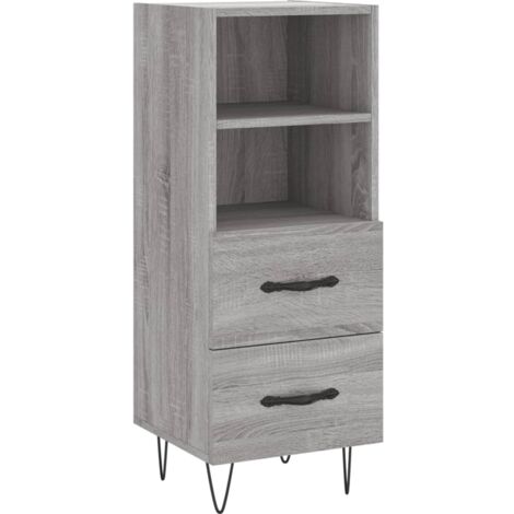 Sideboard Grey Sonoma 34.5x34x90 cm Engineered Wood vidaXL