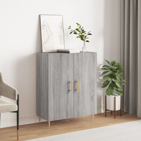 Sideboard Grey Sonoma 69.5x34x90 cm Engineered Wood vidaXL