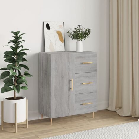 Sideboard Grey Sonoma 69.5x34x90 cm Engineered Wood vidaXL