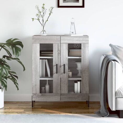 Sideboard Grey Sonoma 69.5x34x90 cm Engineered Wood vidaXL