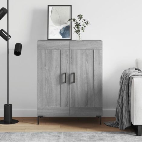 Sideboard Grey Sonoma 69.5x34x90 cm Engineered Wood vidaXL