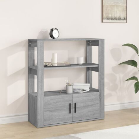 Sideboard Grey Sonoma 80x30x90 cm Engineered Wood vidaXL