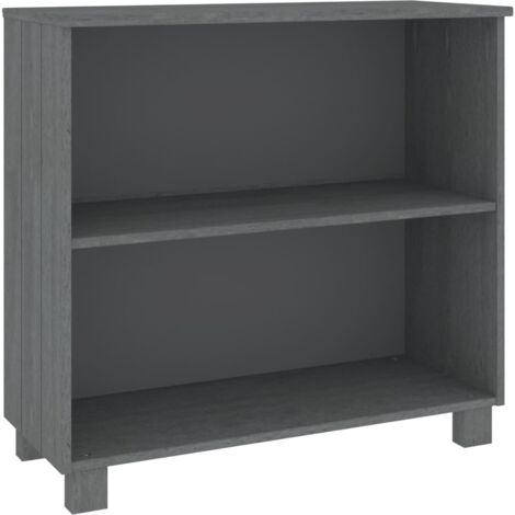 Sideboard HAMAR Dunkelgrau 85x35x80 cm Massivholz Kiefer vidaXL
