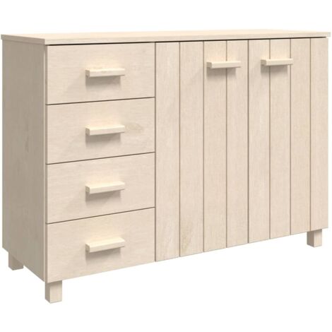 Sideboard HAMAR Honey Brown 113x40x80 cm Solid Wood Pine vidaXL