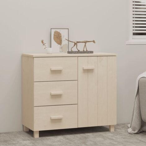 Sideboard HAMAR Honey Brown 90x40x80 cm Solid Pinewood vidaXL