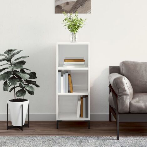 Sideboard High Gloss White 34.5x32.5x90 cm Engineered Wood vidaXL