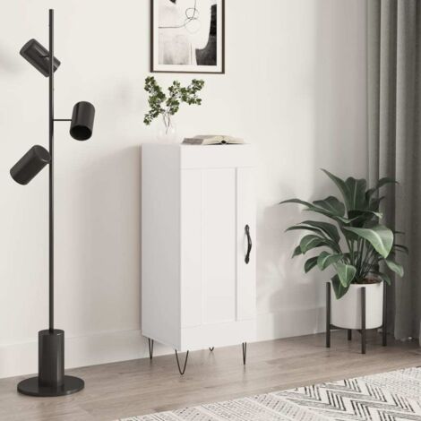 Sideboard High Gloss White 34.5x34x90 cm Engineered Wood vidaXL