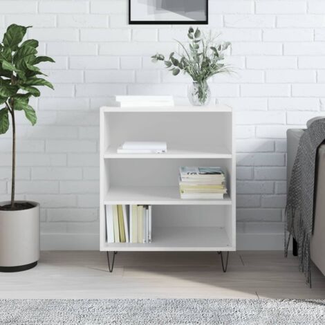 Sideboard High Gloss White 57x35x70 cm Engineered Wood vidaXL