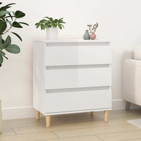 Sideboard High Gloss White 60x35x70 cm Engineered Wood vidaXL