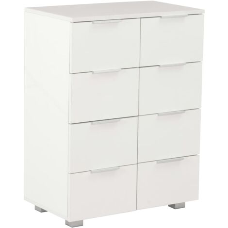 Sideboard High Gloss White 60x35x80 cm Engineered Wood vidaXL