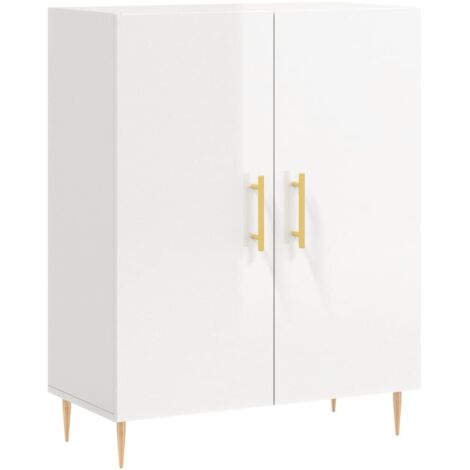 Sideboard High Gloss White 69.5x34x90 cm Engineered Wood vidaXL