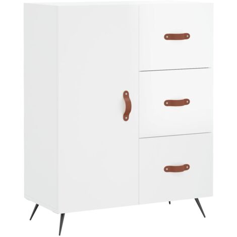 Sideboard High Gloss White 69.5x34x90 cm Engineered Wood vidaXL