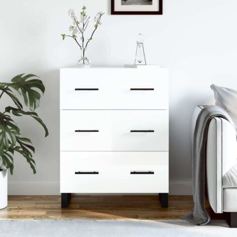 Sideboard High Gloss White 69.5x34x90 cm Engineered Wood vidaXL