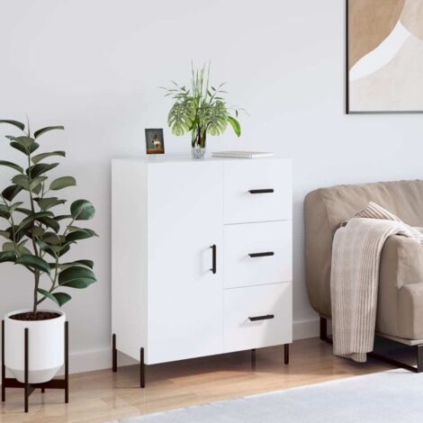 Sideboard High Gloss White 69.5x34x90 cm Engineered Wood vidaXL