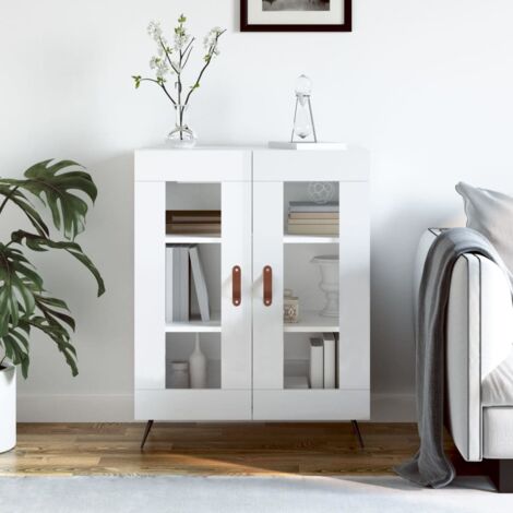 Sideboard High Gloss White 69.5x34x90 cm Engineered Wood vidaXL