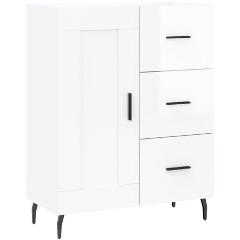 Sideboard High Gloss White 69.5x34x90 cm Engineered Wood vidaXL