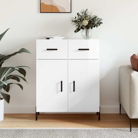 Sideboard High Gloss White 69.5x34x90 cm Engineered Wood vidaXL