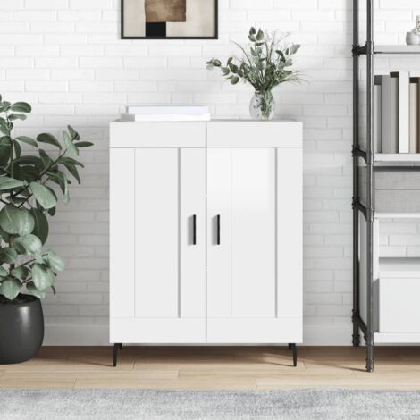 Sideboard High Gloss White 69.5x34x90 cm Engineered Wood vidaXL