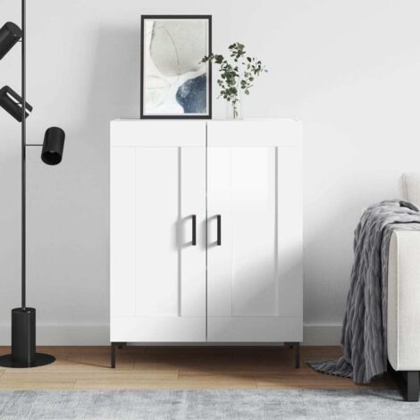 Sideboard High Gloss White 69.5x34x90 cm Engineered Wood vidaXL