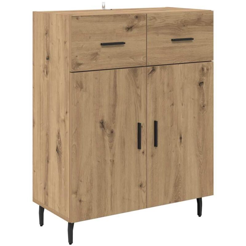 Sideboard Artisan-eiche 69, 5 X 34 X 90 Cm Holzwerkstoff Vidaxl