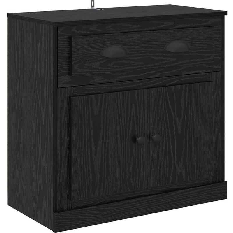 Highboard Schwarz Eichen-optik 70 X 35, 5 X 67, 5 Cm Vidaxl