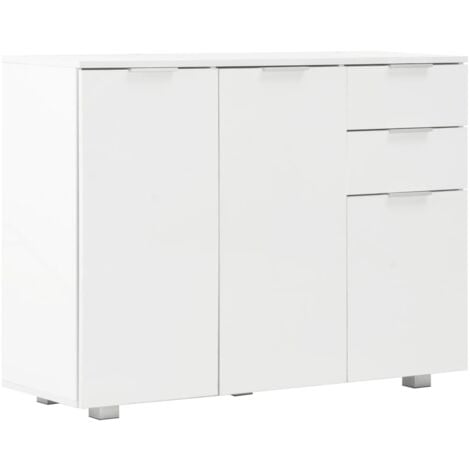 Sideboard Hochglanz-Weiß 107x35x80,5 cm vidaXL