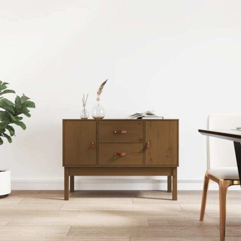 Sideboard Honey Brown 110x40x78 cm Solid Wood Pine vidaXL