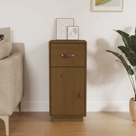 Sideboard Honey Brown 34x40x75 cm Solid Wood Pine vidaXL