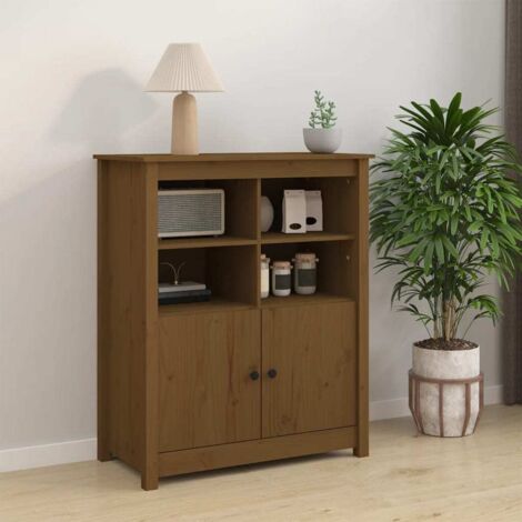 Sideboard Honey Brown 83x41.5x100 cm Solid Wood Pine vidaXL