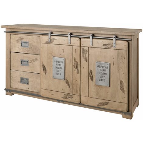Sideboard Mango 150x45x80 whitewash lackiert RAILWAY 300