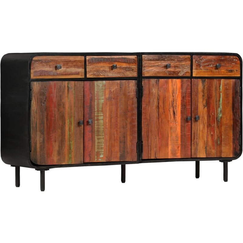 Sideboard Massives Altholz 140×35×76 cm - Braun - Vidaxl