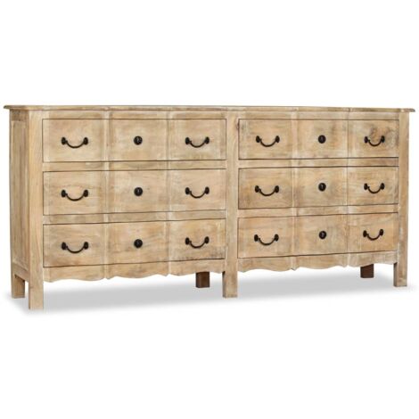 Sideboard Massivholz Mango 200x40x90 cm vidaXL