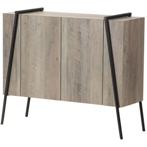 Sideboard MDF Metall Vinyl K/D 90X34X78 Cm