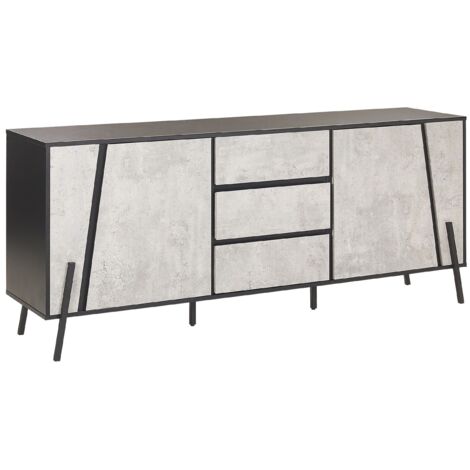 Sideboard mit 2 Türen BLACKPOOL Grauer Betoneffekt