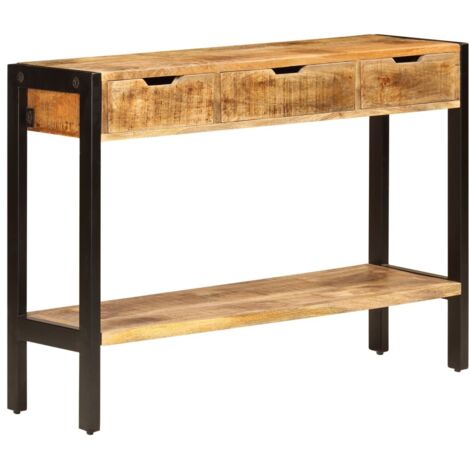 Sideboard mit 3 Schubladen 110x35x75 cm Massivholz Mango vidaXL