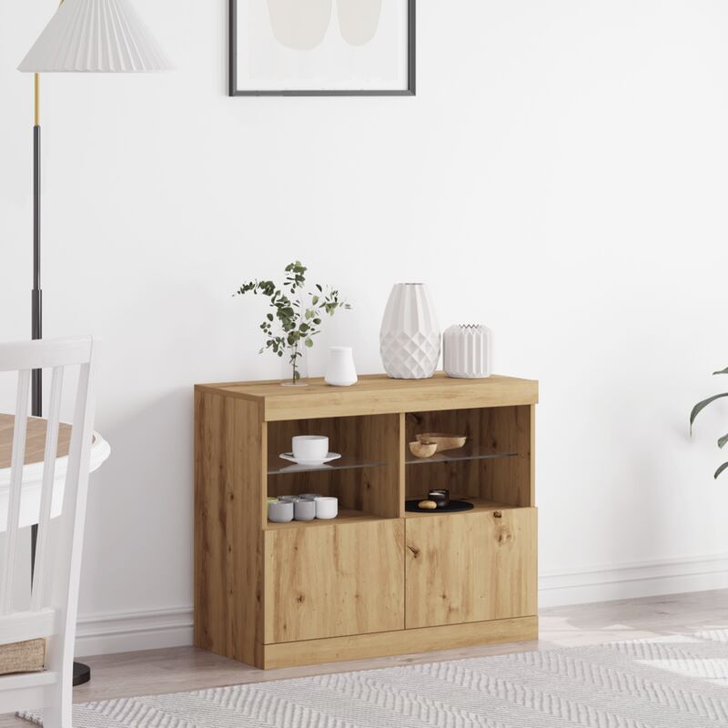 Sideboard Braun 81 X 37 X 67 Cm Holzwerkstoff Vidaxl