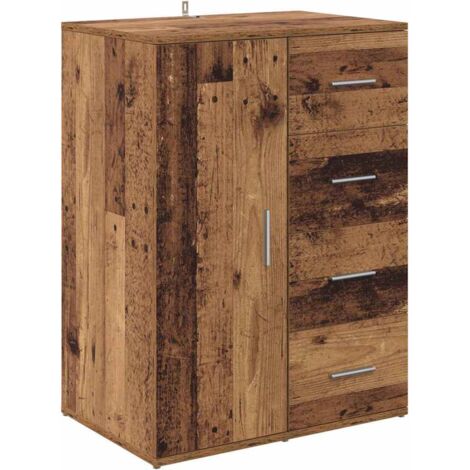 Sideboard mit Schubladen Altholz 59 x 39 x 80 cm Holzwerkstoff vidaXL