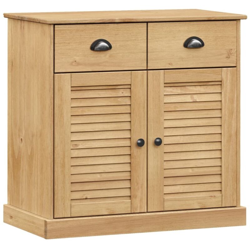 Sideboard Mit Schubladen Vigo 78x40x75 Cm Massivholz Kiefer Vidaxl