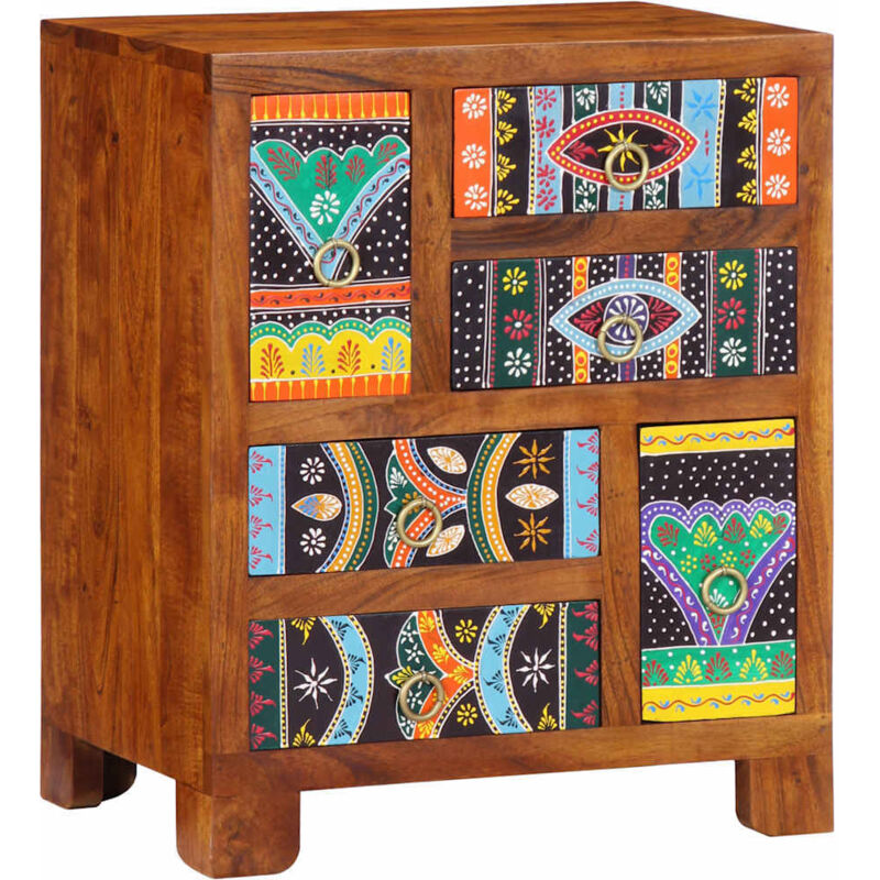 Vidaxl - Sideboard Multicolour 50x35x60 Solid Wood Acacia