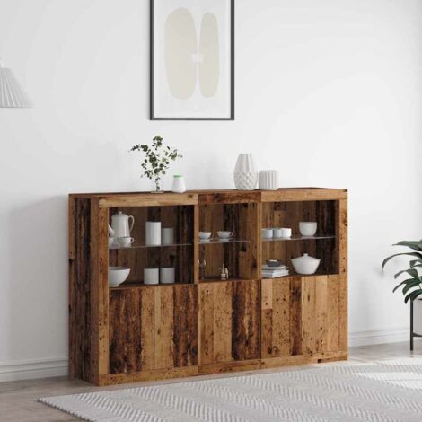 Sideboard Old wood 162 x 37 x 100 cm Engineered wood vidaXL