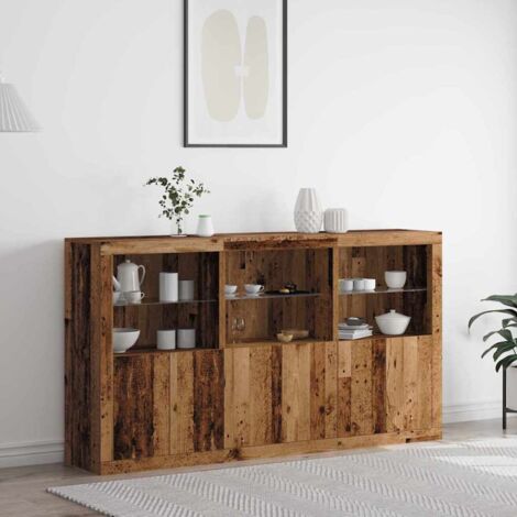 Sideboard Old wood 181.5 x 37 x 100 cm Engineered wood vidaXL