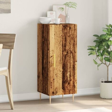 Sideboard Old Wood 34.5x34x90 cm Engineered Wood vidaXL
