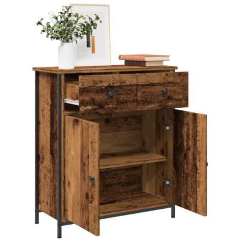 Sideboard Old Wood 70x30x80 cm Engineered Wood vidaXL